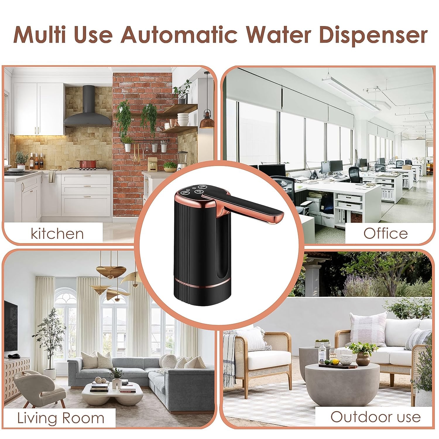 USB Rechargeable Automatic Water Dispenser for 20 Litre Bottle (1 Pc) USB Rechargeable Automatic Water Dispenser for 20 Litre Bottle (1 Pc)